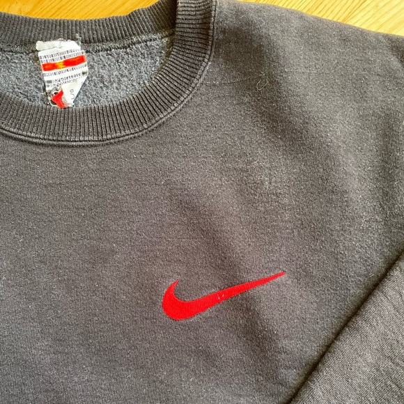 Vintage 90s Black Nike Sweatshirt - Picture 3 of 6